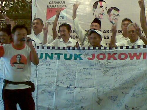 Dukungan Jokowi-JK 27 Juni 2014 Dari Aktivis 77/78     